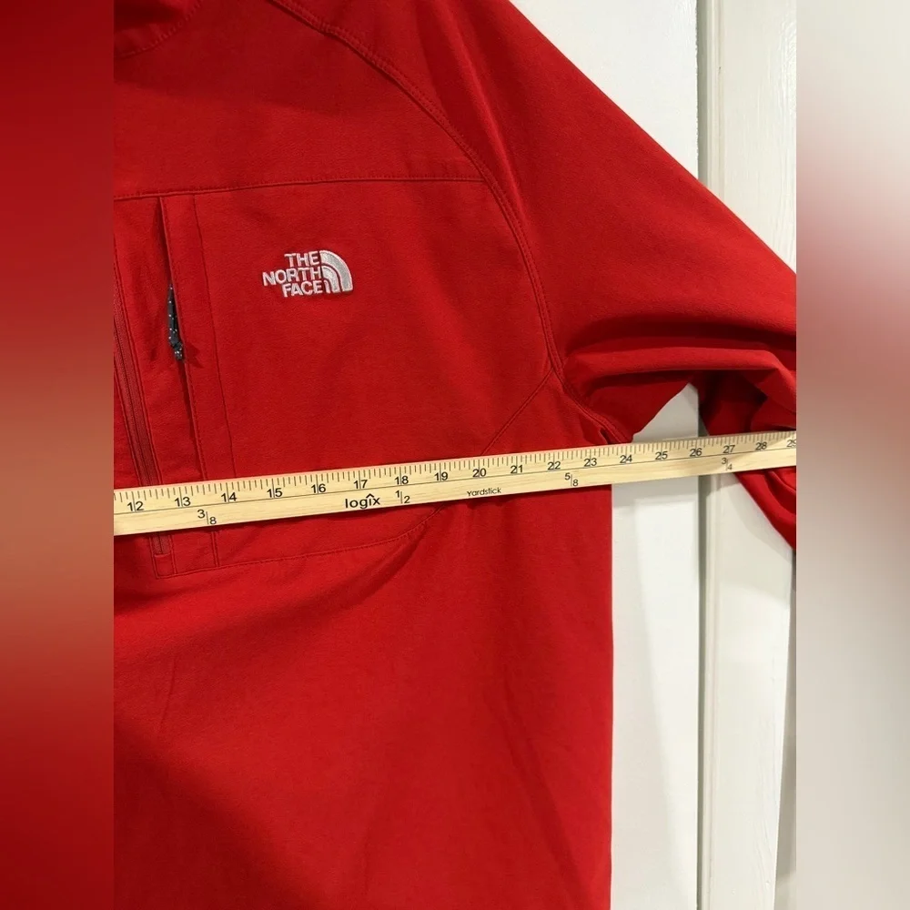 The North Face Flight Series APEX Soft Shell 1/4 Zip Pullover Red XL